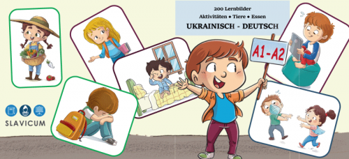 200 Lernbilder Aktivitäten Tiere Essen UKRAINISCH ‐ DEUTSCH A1 / A2