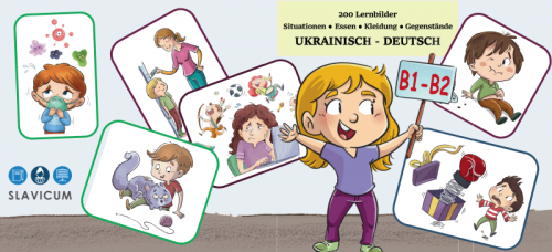 200 Lernbilder Situationen Essen Kleidung Gegenstände UKRAINISCH ‐ DEUTSCH B1 / B2