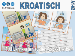 Lernkarten zu den Aspektverben - Kroatisch / DIN A6